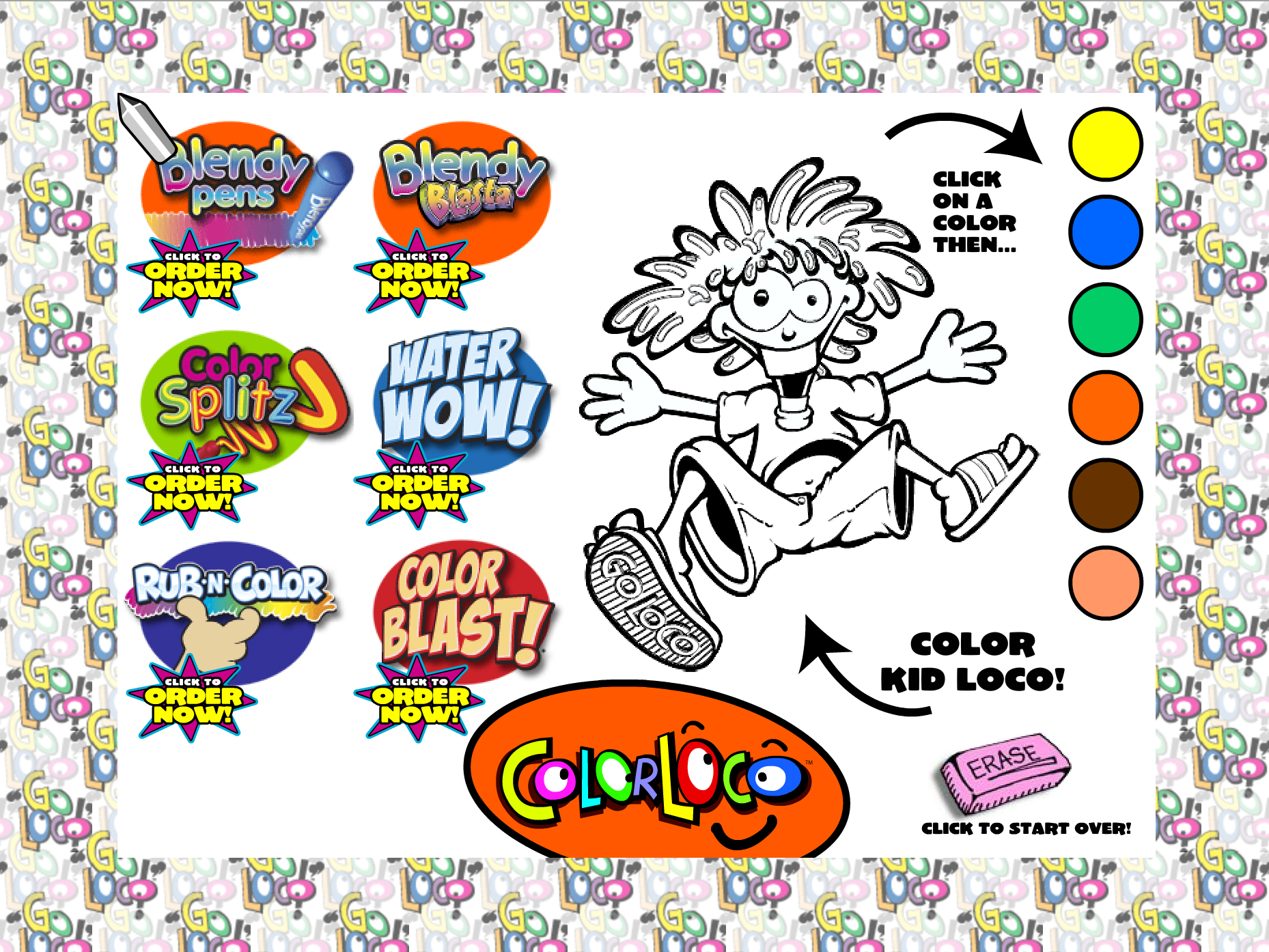 View Interactive Flash Coloring Website